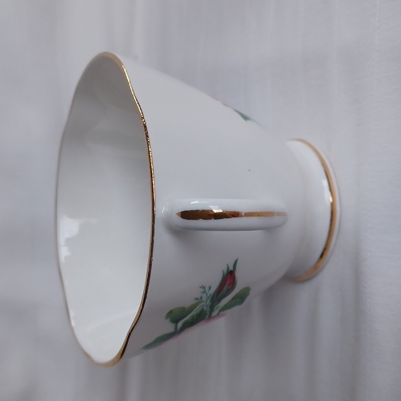 Royal Stuart Spencer Stevenson England Vintage Bone China Floral Teacup & Saucer - Picture 4 of 12